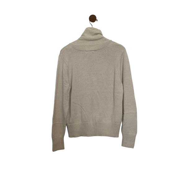 Jeanne Pierre Pullover Long Sleeve Mock Neck Sweater Size Large 100% Cotton - Picture 8 of 15